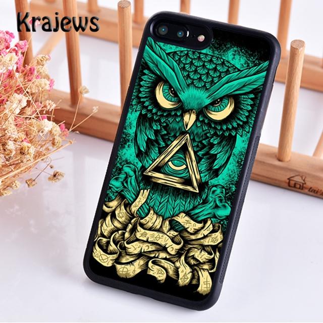 Krajews Bird Owl Nature Predator Phone Case Cover For iPhone 17 Air 16 15 14 Plus 11 12 13 Pro Max Plus Coque Fundas