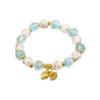Luminous Seven-Color Glass Bead Bracelet