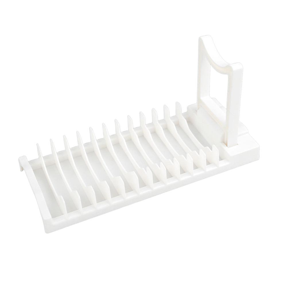 Grey White Bowl and Plate Drain Storage Rack Plastic Dish Drying Rack  Kitchen Supplies