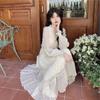Spring Fairy Long  Dress Gentle Chiffon Long Sleeve Dress