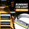 Luce COB per Corsa Notturna Ricaricabile USB con Cintura in Vita Batteria Integrata Illuminazione Grandangolare Escursionismo Ciclismo Luce per Equitazione