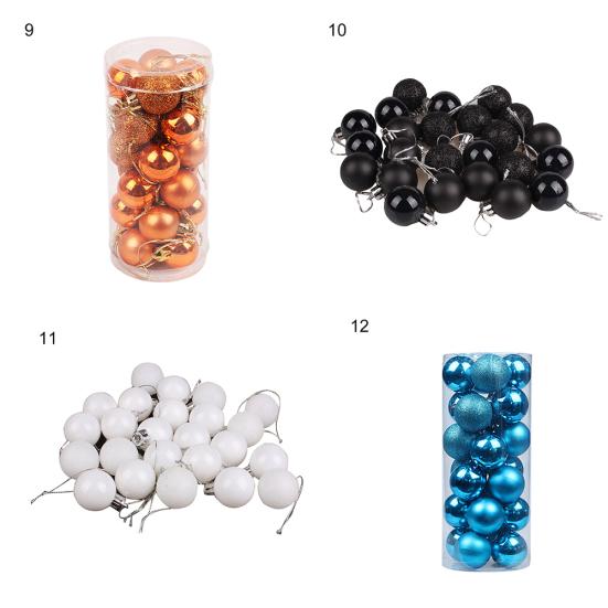 Glittering Baubles Balls Christmas Tree Ornament Xmas Party Hanging Decoration