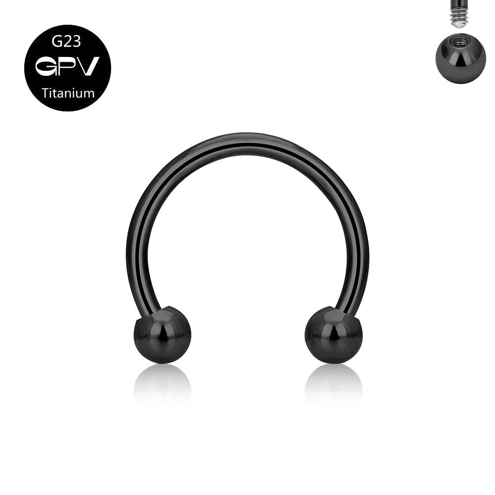 Wholesale G23 Titanium Horseshoe Rings C-Rod Nose Septal Ring Punk Nose Ring Perforated Jewelry Men's and Women's Earrings