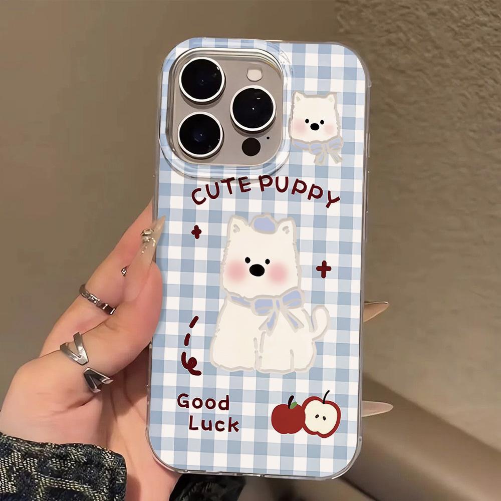 Painted Phone Case for iPhone 12 13 15 16 iPhone 16 12 13 14 15 Pro  14 15 16 Pro Max Coverage Shockproof Anti-Fingerprint Fresh Style Protective Case