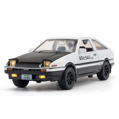 Carro de Brinquedo de Simulação Toyota AE86 em Liga Metálica Escala 1/32 Diecasts Veículos de Brinquedo Modelo de Decoração Miniatura Presente de Natal Brinquedos para Crianças Menino