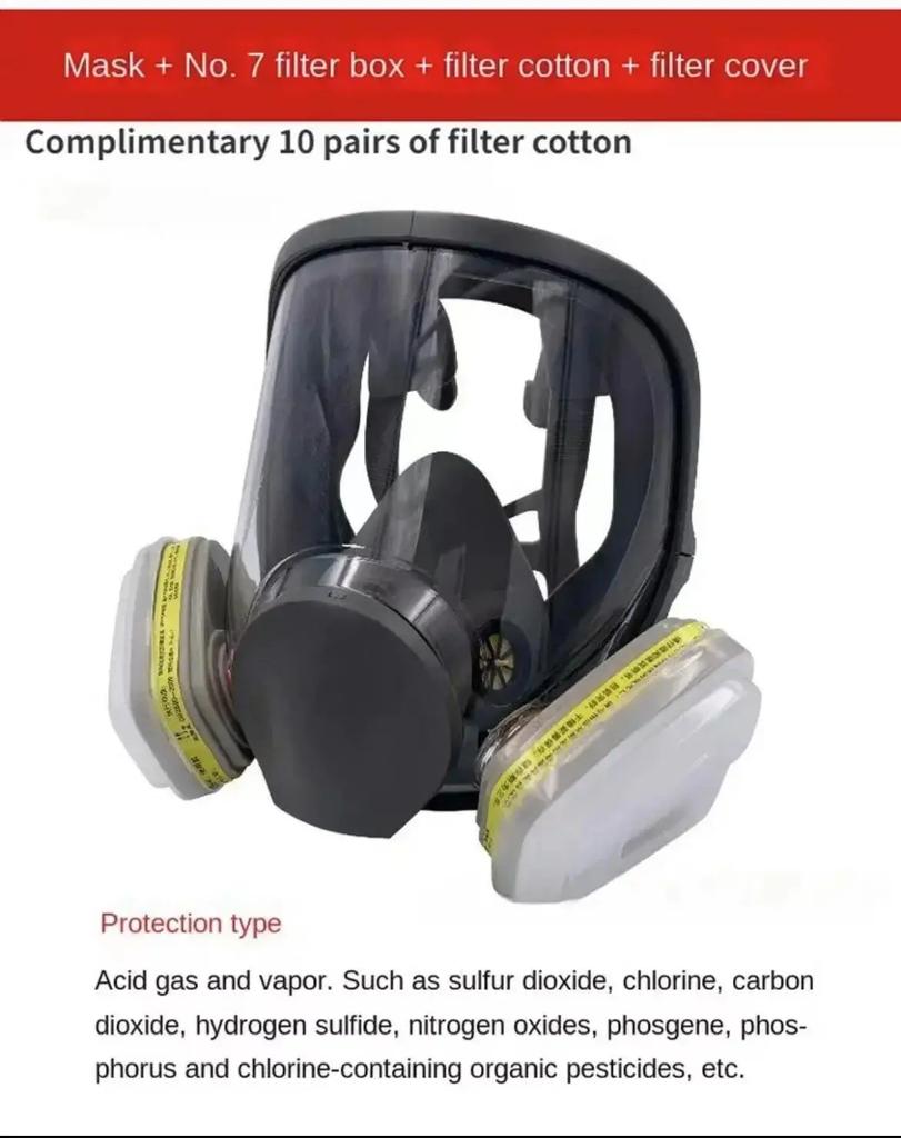 For For Masque À Gaz Anti-buée Au Formaldéhyde, PeinturePulvérisation, Vaccination, Sécurité Au Travail, Filtre À