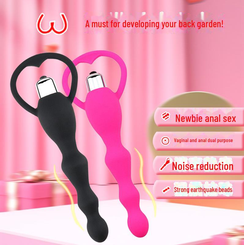 Perles anales vibrantes en silicone pour la santé sexuelle des adultes