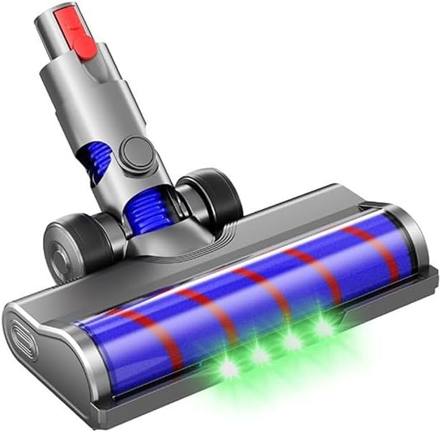 

ТУРІТСУША Насадка Dyson sv18 М який валик для чищення Насадка з мотором Dyson Підсвічування зеленим кольором Можна використовувати на килимах V12, V12Slim, Насадка, чорний