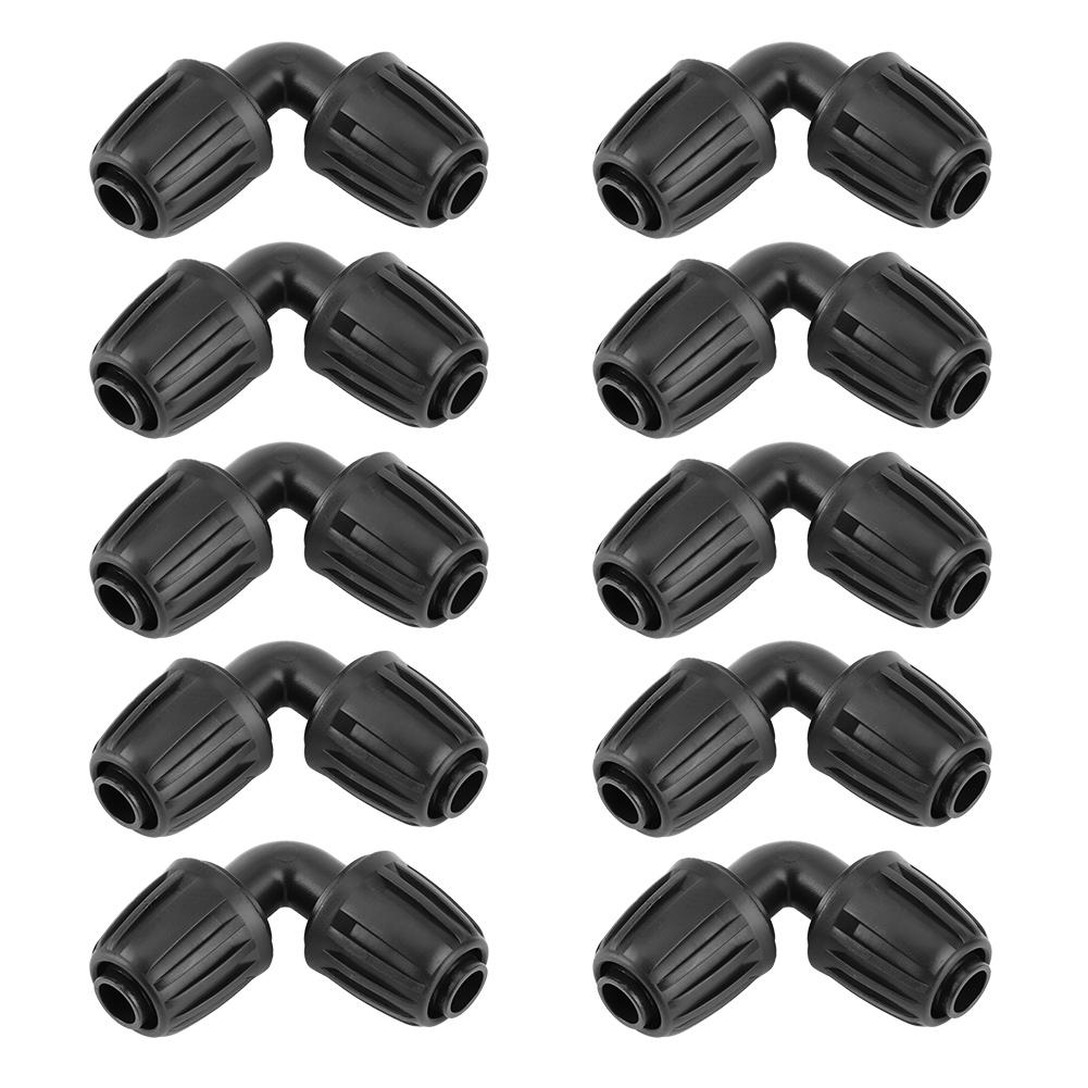 10Pcs Garden Water Tube Hose POM Elbow Connector Adapter Agricultural Irrigation Accessory