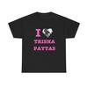 Retro Disco Heart Trisha Paytas Tshirt Premium Cotton Crew Neck Short Sleeve Kawaii Sweet Streetwear Casual Fashion Tee