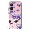 3D Cover For Redmi Turbo 4 Pro 5G Black Bumper Shell Flower Emboss Case Xiaomi POCO F7 Cartoon Flowers Anime Funda Phone Covers