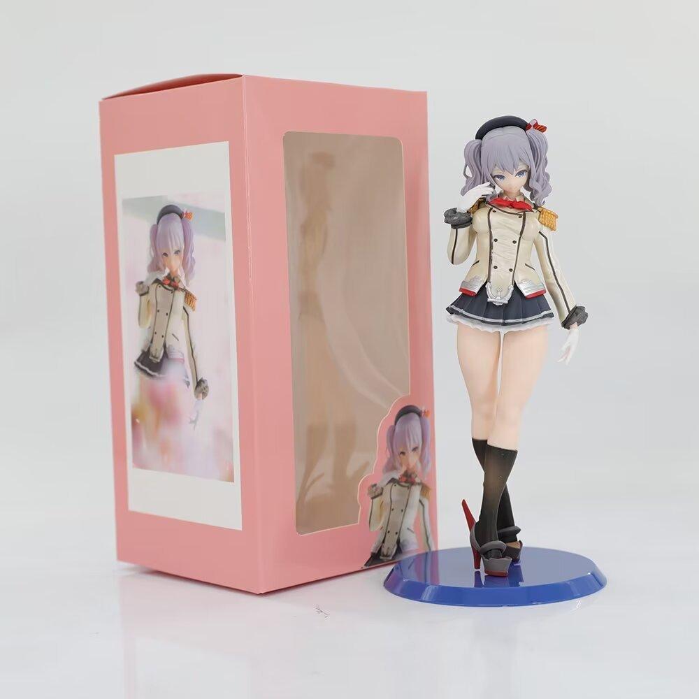 24CM Kantai Collection Figure Kan Colle Kashima Hibiki Azur Lane Anime Girl PVC Action Figure Toy Game Statue Model Doll