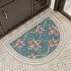 Bathroom Entry Diatom Mud Floor Mat Semicircular Non-Slip Quick-Drying Foot Mat Toilet Toilet Door Absorbent Household Carpet