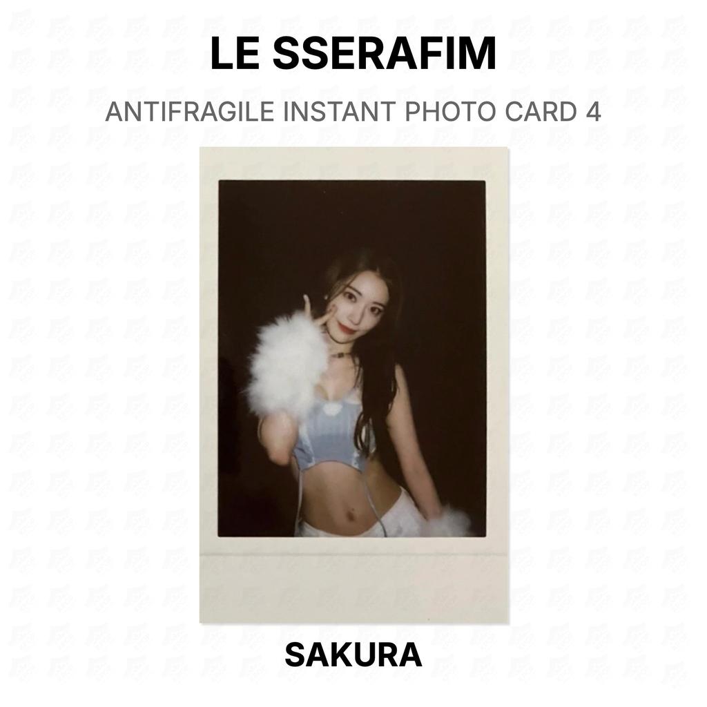 LE SSERAFIM ANTIFRAGILE INSTANT PHOTO CARD 4 Official Photocard