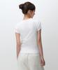 MUSINSA STANDARD WOMAN Women'S Slim Crew Neck Bra T-Shirt [White]