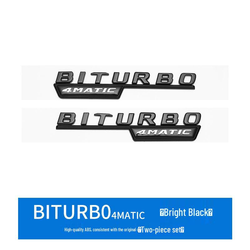 Mercedes AMG A45 CLA45 GLA45 Turbo 4MATIC Emblem Aufkleber