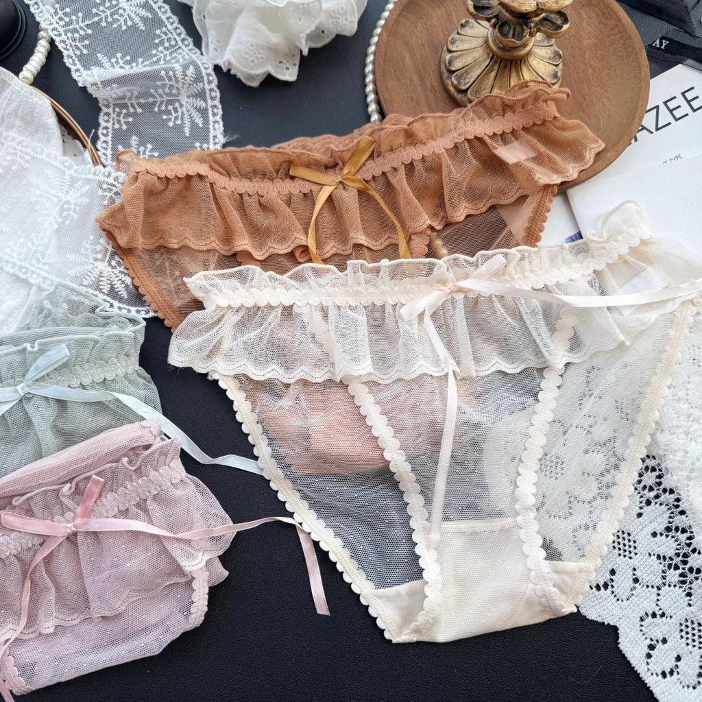 Clearance Ice Silk Lace Low-Rise Women's Panties
