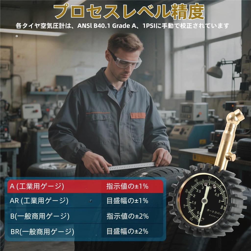 OEM ASSIVE Manometr vzduchu, 0-75 PSI/0-5 Bar, Sada manometrů tlaku v pneumatikách, Manometr vzduchu, Motocykl,