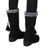 Fashion Women's Shoes Fashion Women Warm Chelsea High Fur Boots 2024 New Women Boots Mid-calf Plush Snow Flat Boots