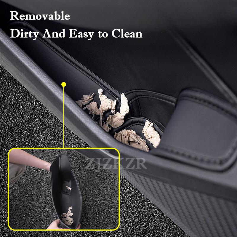 For Honda UR-V URV -2025 Door Side Storage Box Leather Front Rear Door Handle Organizer Tidying Car Door Slot Accessories