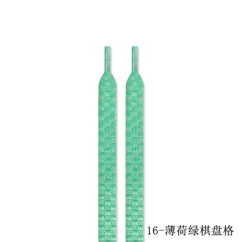 Módní ploché tkaničky do tenisek Vhodné Šachovnicově pletené Sportovní Klasické Plátěné tkaničky Ženy Muži Tkaničky do bot