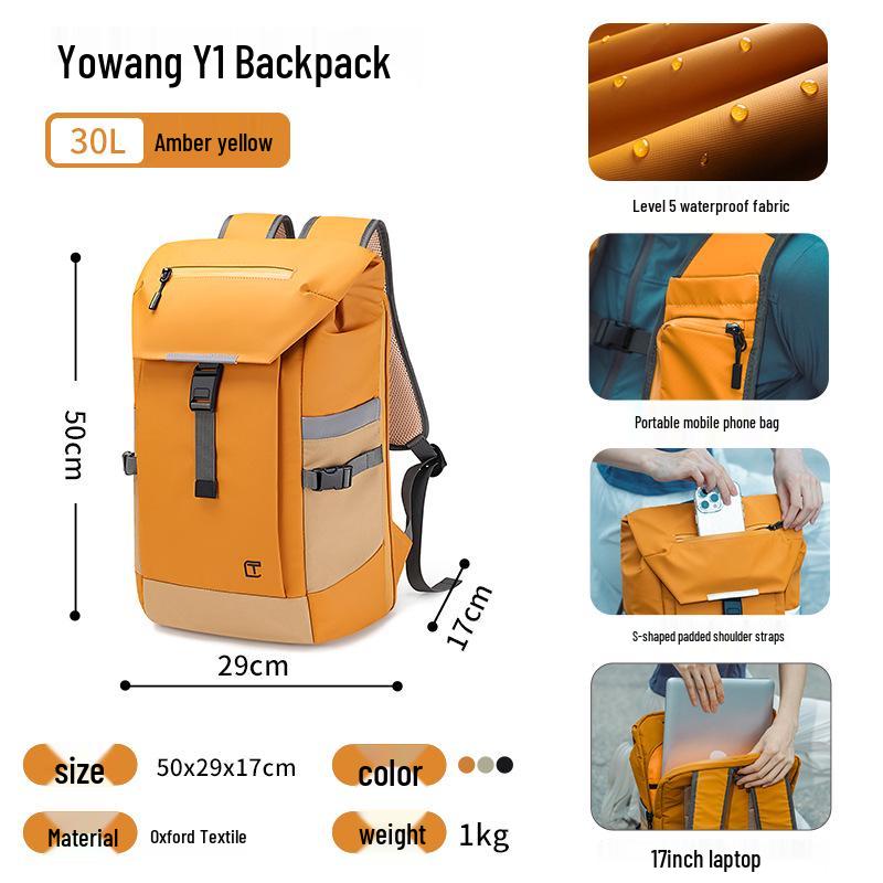 

Мужской повседневный рюкзак Tangku большой вместимости, легкий, многофункциональный 18L