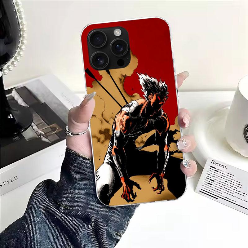 One P-Punch-Man Garou Soft Phone Case For IPhone 18 11 17 Air 16E 16 Pro Max 15 + 14 Plus 13 Mini 12 Apple 7 SE 8 Fundas Coque 11 1