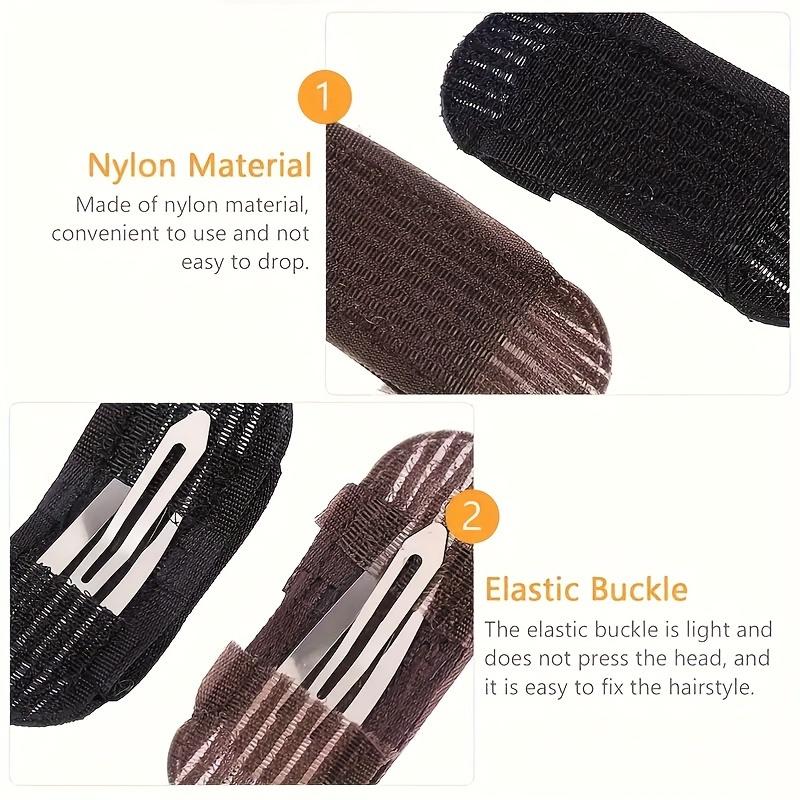 Elegant 2-Piece Set Invisible Hair Volume Boost Clips - Vintage Style, Oval Shape with Hollow Design for Women & Girls