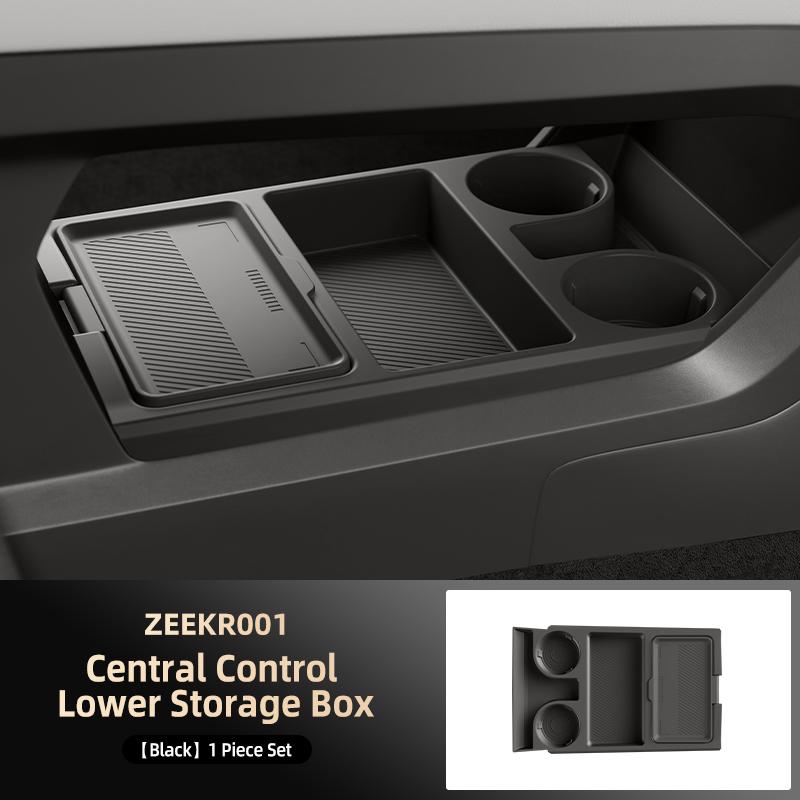Suitable for Zeekr 001 Center Control Under Storage Box Armrest Box Storage Box Storage Box Car Supplies Modified Accessories