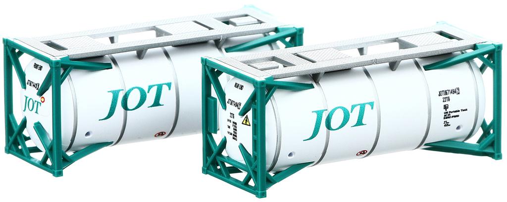 TOMIX N Gauge ISO 20ft Tank Japan Oil 3127 Model Container, Transportation, Green, 2-Pack, (Railway Supplies)