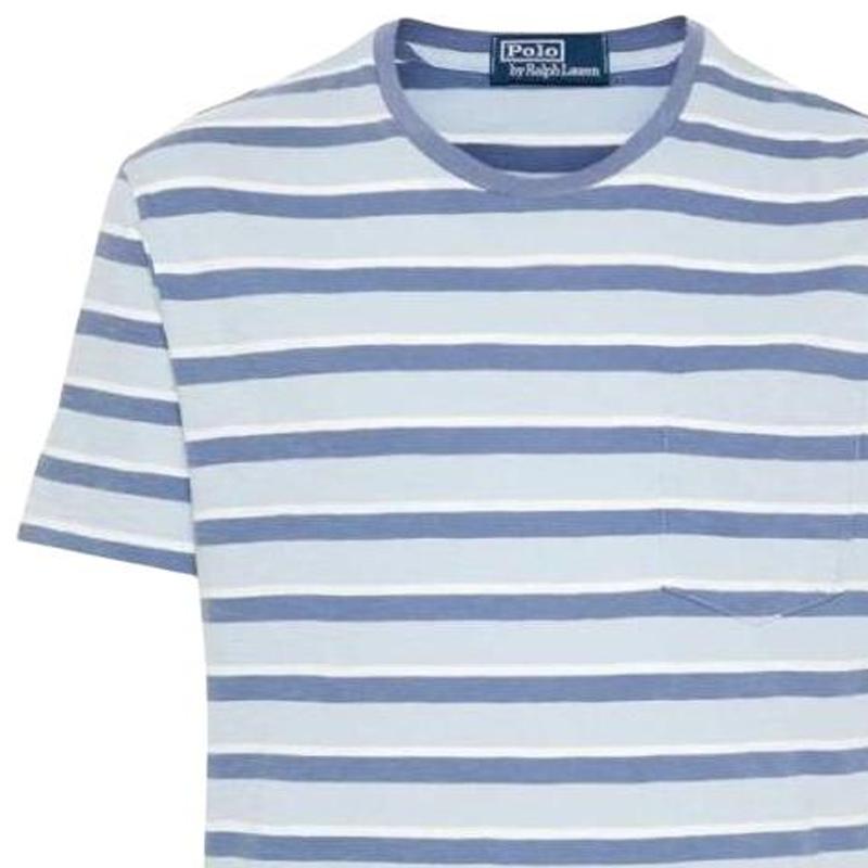 Polo Ralph Lauren Striped Crew Neck Short Sleeve T-Shirt Men Tops 710941994-001
