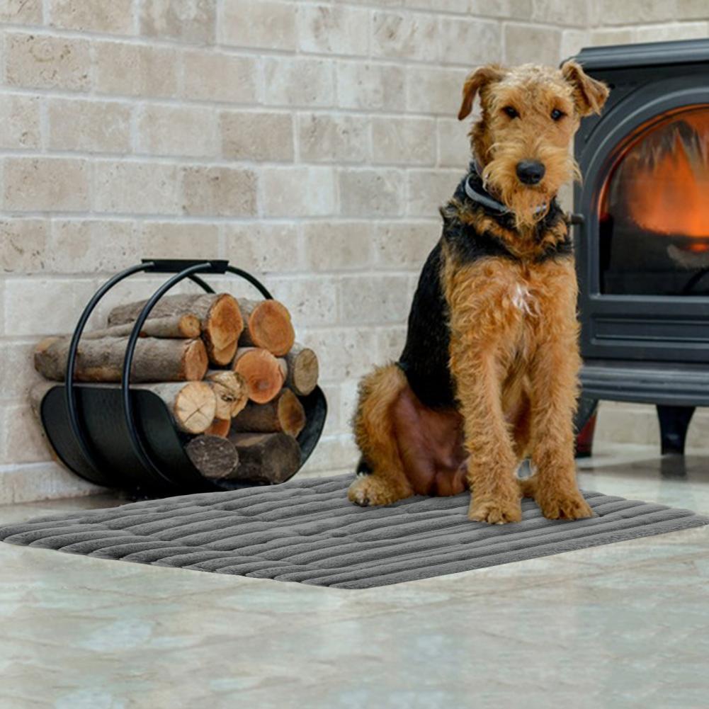 Kjæledyrsikkerhetspute Koselig selvvarmende kattesengpute for innendørs utendørs matte med sklisikker bunn termisk for innendørs