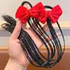 1/2pcs Rubber Bands Wigs Ponytail Headbands Cute Headwear Kids Hair Ornament  Birthday Gifts