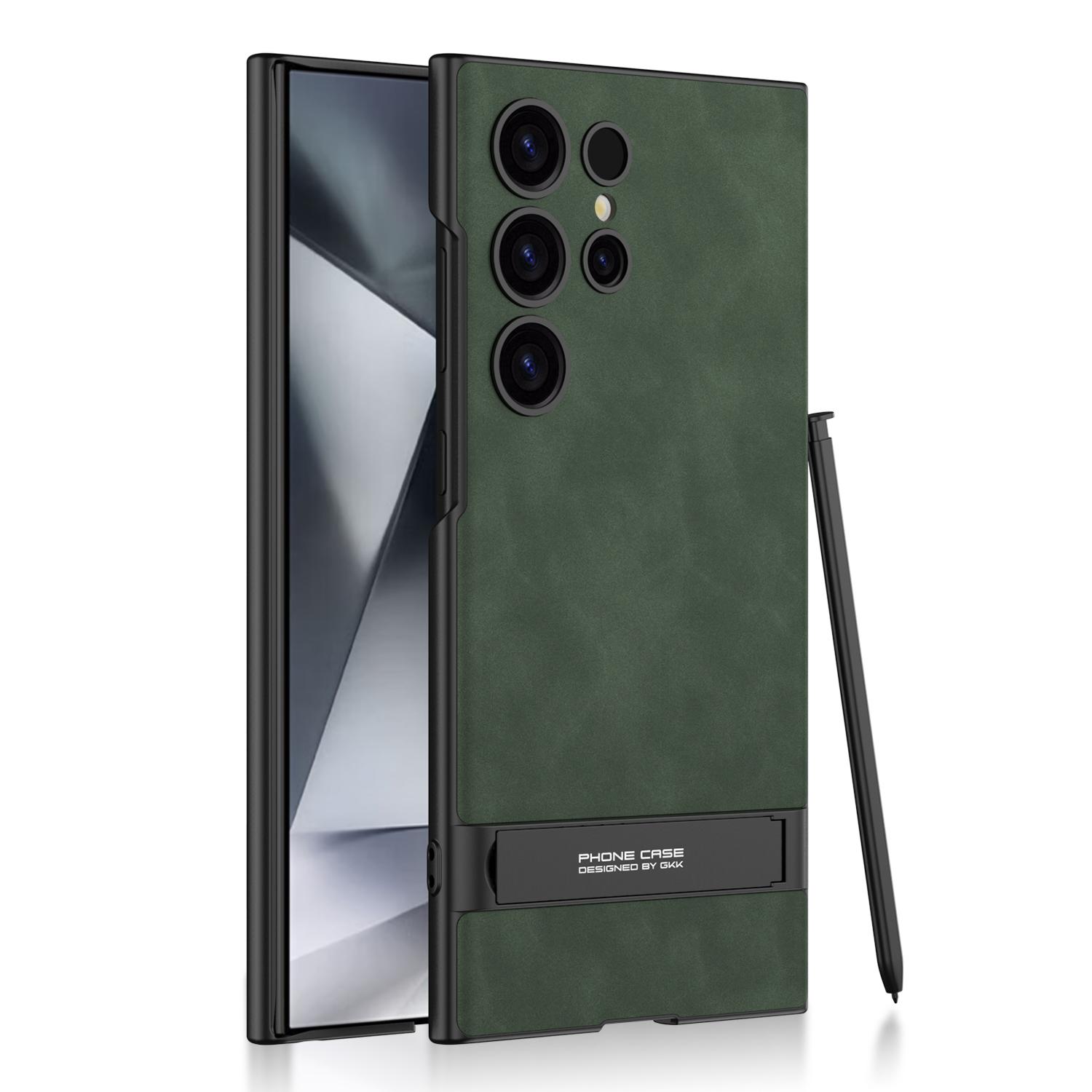 

Чехол для Samsung Galaxy S24 S23 Ultra, ультратонкий, приятный для кожи, матовый, простой кожаный, силиконовый кронштейн, противоударный защитный чехол for Galaxy S23 Ultra&case only(no pen)