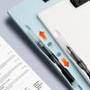 Mit Stifthalter Aktenordner Klemmbrett Kunststoff Papierorganisator Langlebige Schreibtafel Schreibwaren