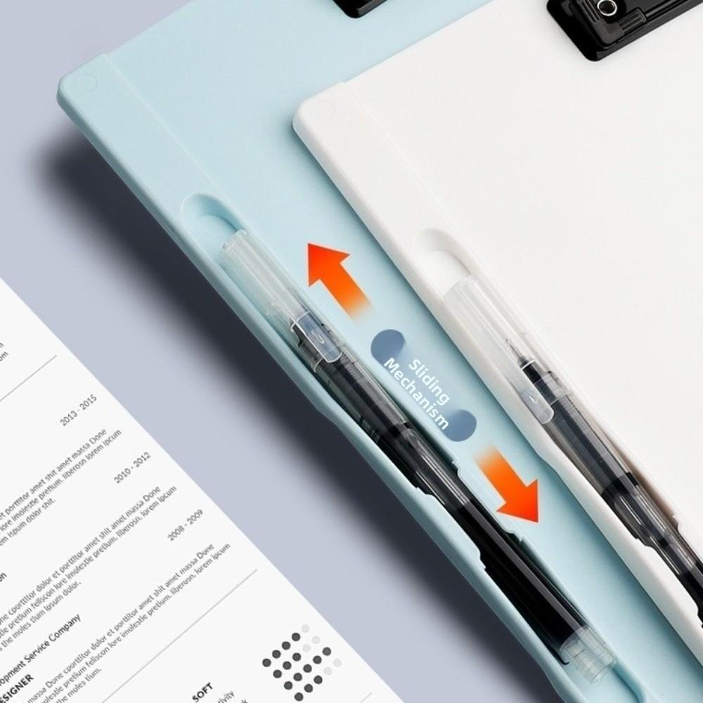 Mit Stifthalter Aktenordner Klemmbrett Kunststoff Papierorganisator Langlebige Schreibtafel Schreibwaren
