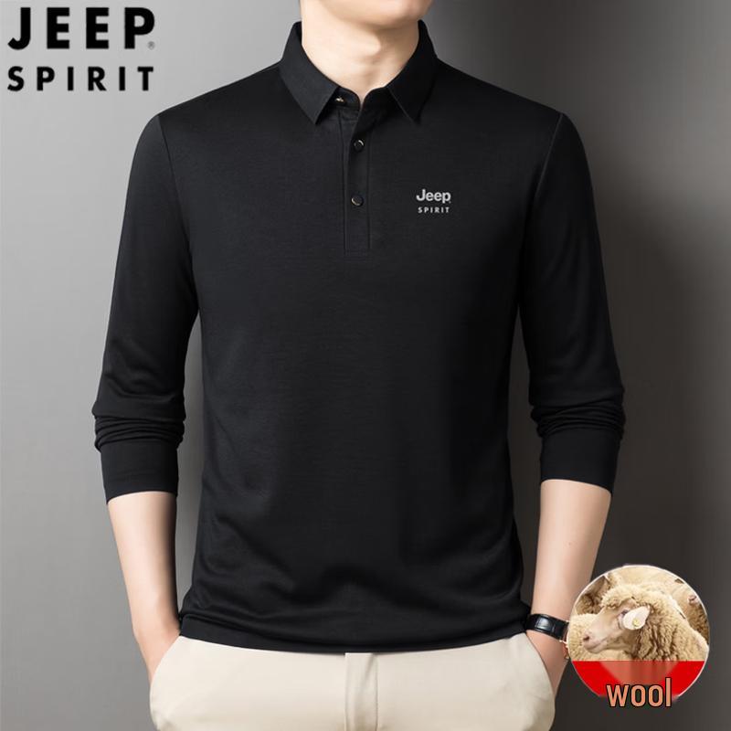 JEEP SPIRIT Men s Wool Blend Polo Shirt XL/180