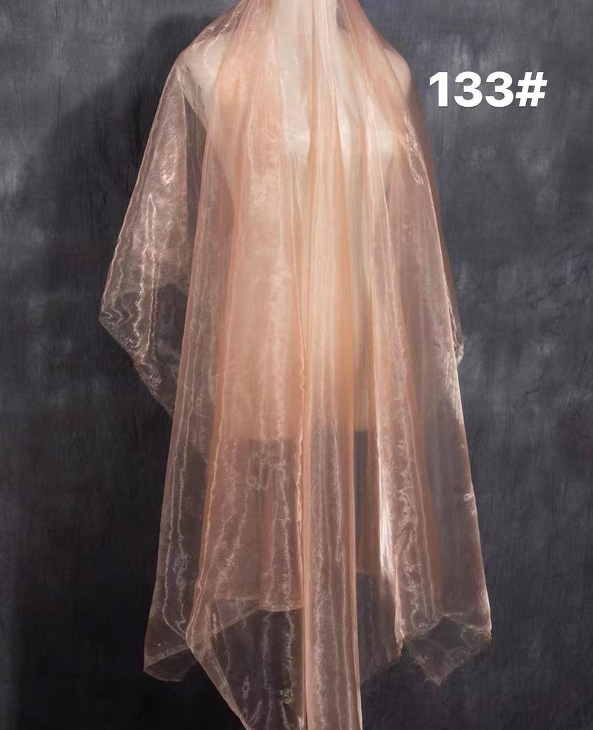 Dreamy Soft Organza Skirt Fabric: Flowing Light Gauze & Bright Silk