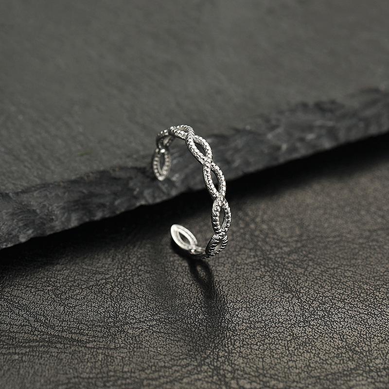 Retro Peace Leaf Stacking Stainless Steel Rings For Women Men Vintage Layer Rings Punk Gothic Accessories Designer Zircon Gift