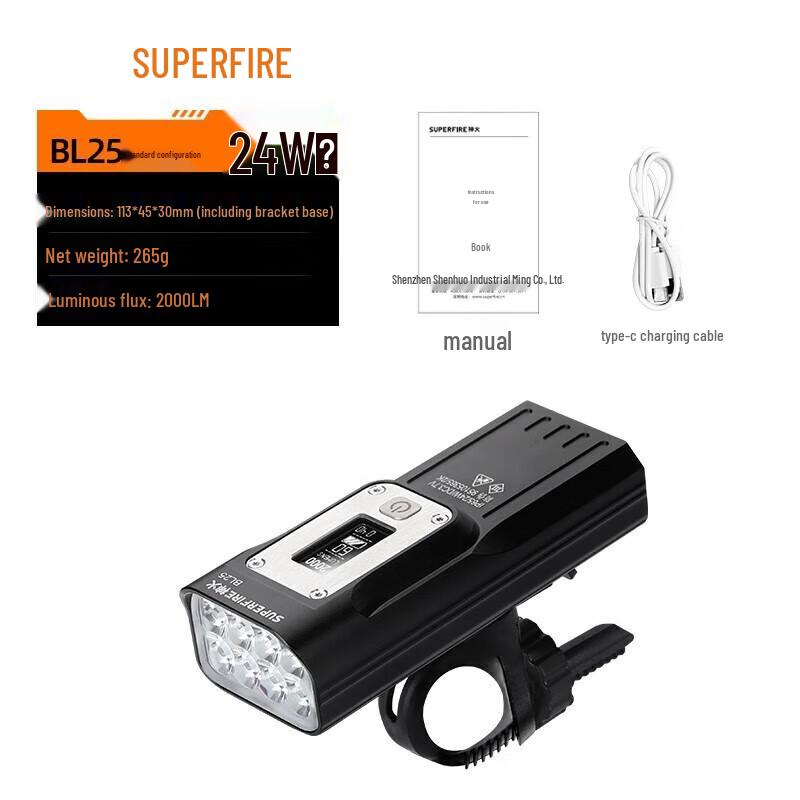 Shenhuo BL25 Rechargeable Bicycle Headlight