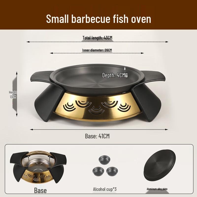 ZISIZ Commercial Round Charcoal Grill & Dry Pot Stove