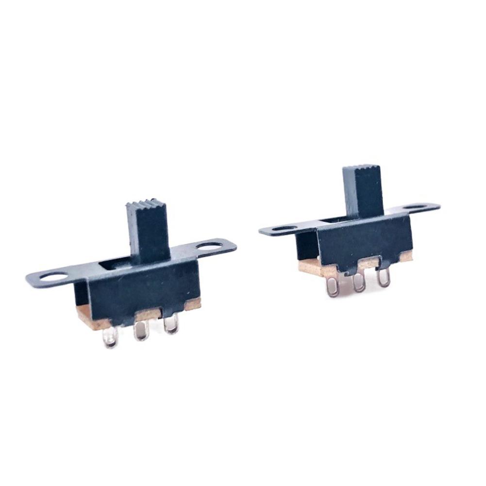 50 Pack Slide Switch Panel Mount 2 Position 3 Pin with Solder Lug Pin ON/OFF SS12F15 for Industrial and Consumer Electronics
