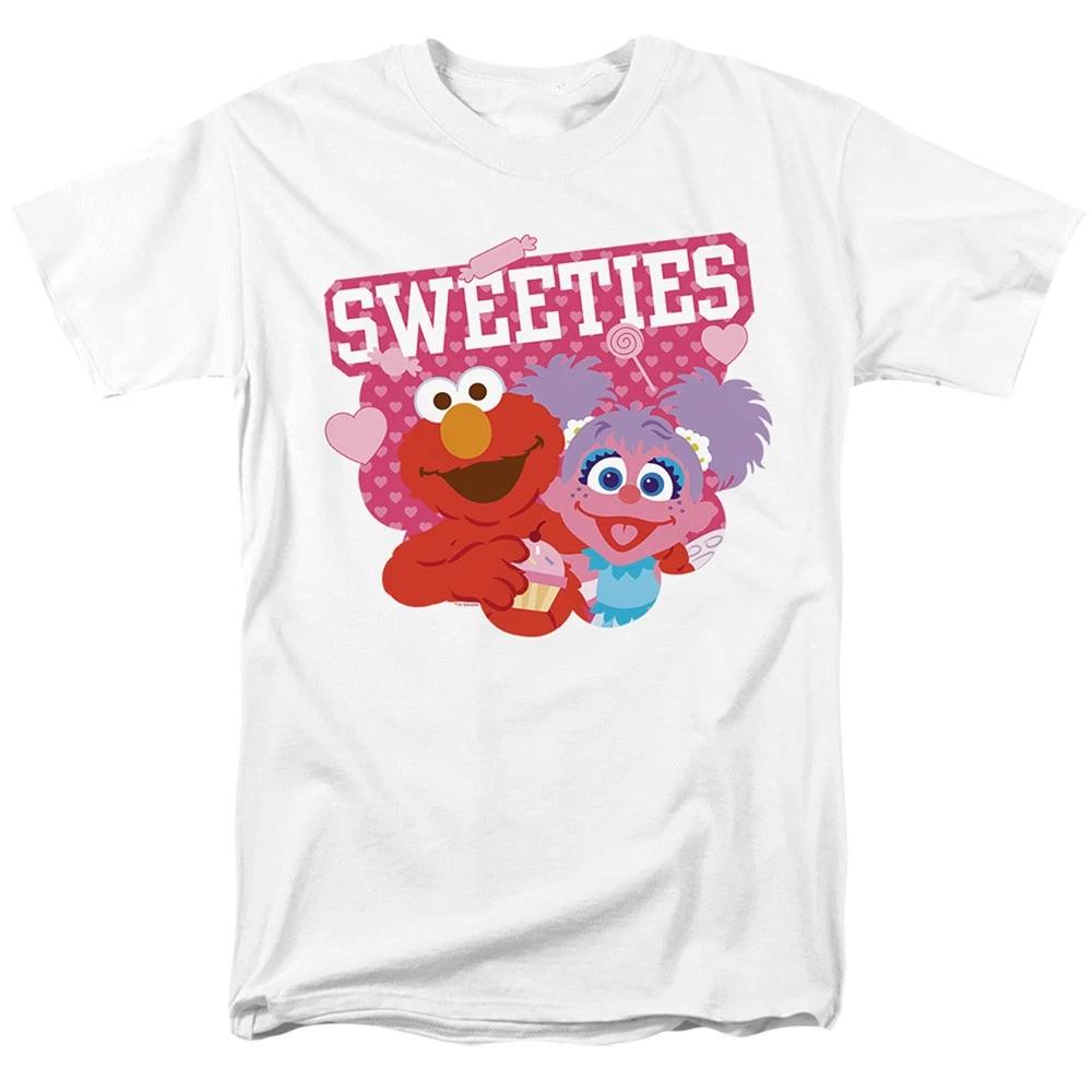 Sesame Street Valentine s Day Sweeties Elmo And Abby Unisex Children s T-shirt White 140