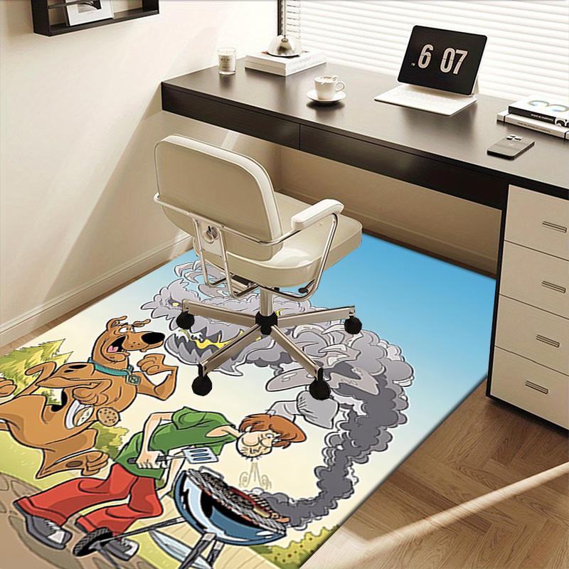 Scooby-Doo Office Chair Mat for Home Office Desk Floor Protection Non-Slip Kitchen Dining Table Mats Sofa Carpet Gift