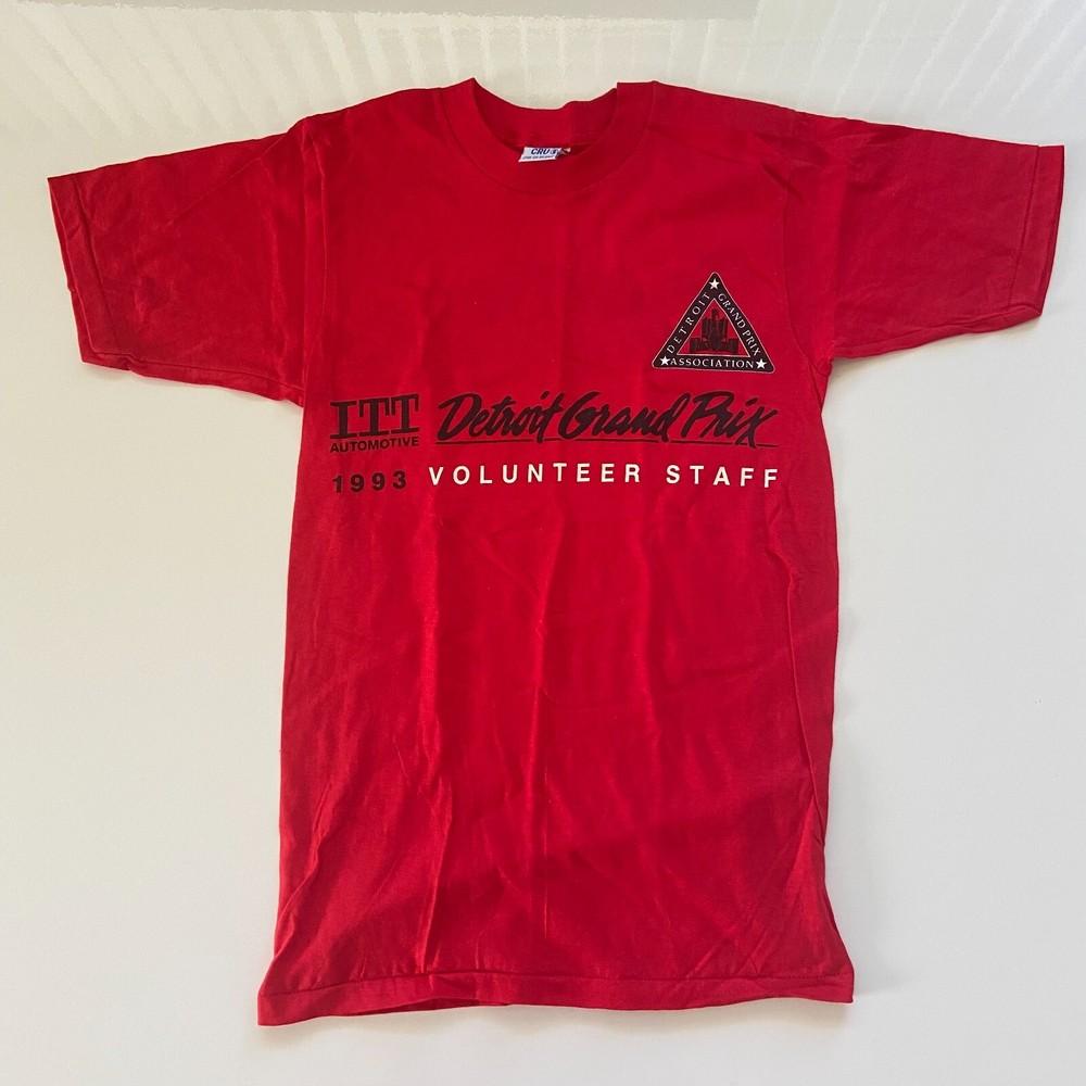 

Vintage 1993 Detroit Grand Prix TShirt Mens S Red IndyCar Racing 90s USA Tee Unisex T-Shirt S