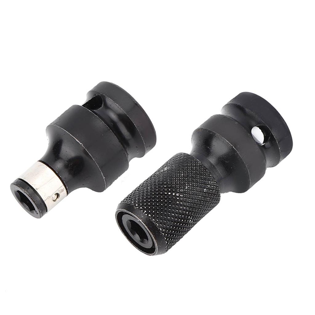 1/2 1/4 Inch Wrench Hex Shank Chuck Conversion Kit Square Change Socket Adapter Conversion