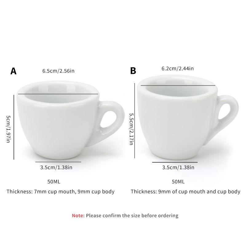 Porcelán Eszpresszó Csésze Készlet 50ml Cappuccino Kávéscsészék expressz Kortyok Csésze Alátéttel Finom Kávés Kiegészítők