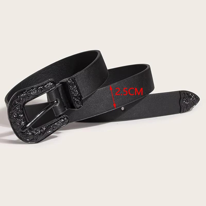 Women Belt Designer Belt Fashion Punk Cowboy Women's Trousers Belt for Jeans Belts for Lady Black Belts Waist Belts Strap ZX023