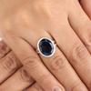London Blue Topaz Gemstone 925 Sterling Silver Handmade Jewelry Pretty Ring Gift For Women RR-80-16