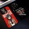 A-Attack On T-Titan M-Mikasa A-MA Phone Case For iPhone 17,16,15,14,13,12,11 Plus,Pro Max,XS,Colorful Silver Black Cover